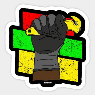 Gloved Fist Coworker Swagazon Associate Black History Month Sticker